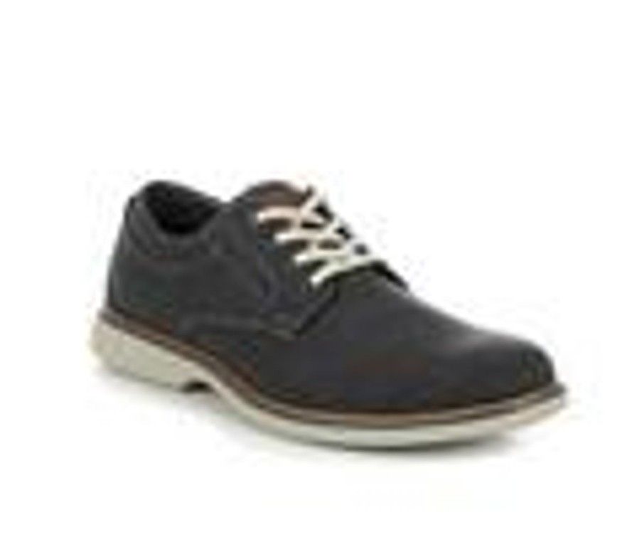 Men Nunn Bush Oxfords | Men'S Nunn Bush Otto Canvas Oxford Dress Shoes Gunmetal