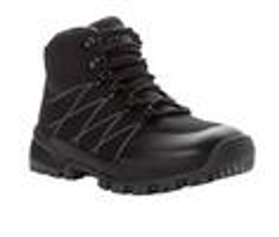 Men Propet Hiking And Hunting | Men'S Propet Traverse Waterproof Hiking Boots Black/Dk Grey