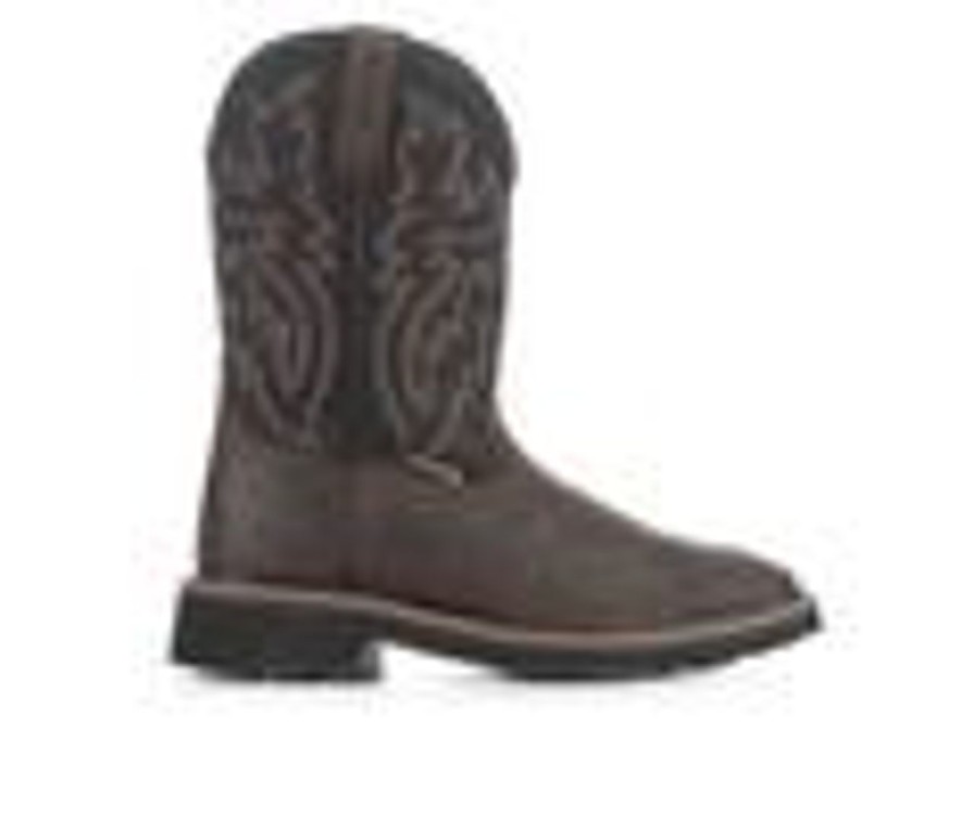 Men Wolverine Soft Toe | Men'S Wolverine 10768 Rancher Soft Toe Waterproof Cowboy Boots Black/Brown