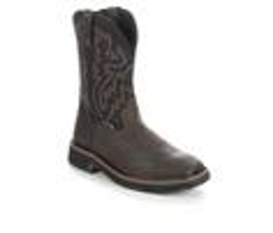 Men Wolverine Soft Toe | Men'S Wolverine 10768 Rancher Soft Toe Waterproof Cowboy Boots Black/Brown