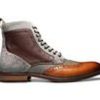 Men Stacy Adams Boots | Men'S Stacy Adams Finnegan Dress Shoes Cognac Multi