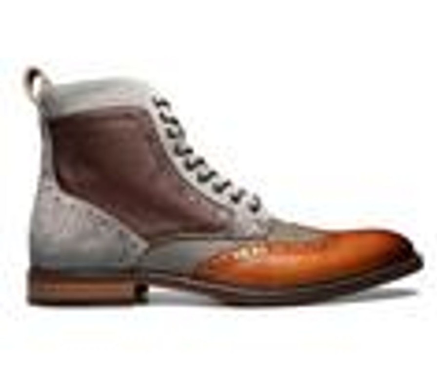 Men Stacy Adams Boots | Men'S Stacy Adams Finnegan Dress Shoes Cognac Multi