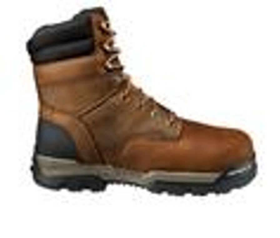 Men Carhartt Electric Hazard | Men'S Carhartt Cme8347 Waterproof Composite Toe Work Boots Bison