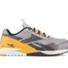 Men REEBOK WORK Composite And Alloy Toe | Men'S Reebok Work Nano X1 Adventure Work Rb3482 Work Shoes Silv/Grey/Black