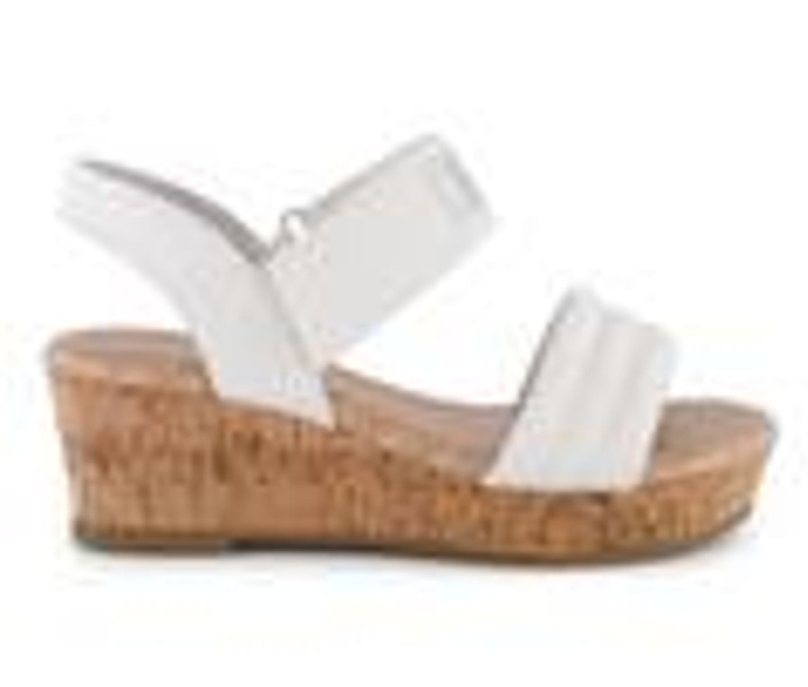 Kids DKNY Sandals | Girls' Dkny Amber Emboss 11-5 Sandals White