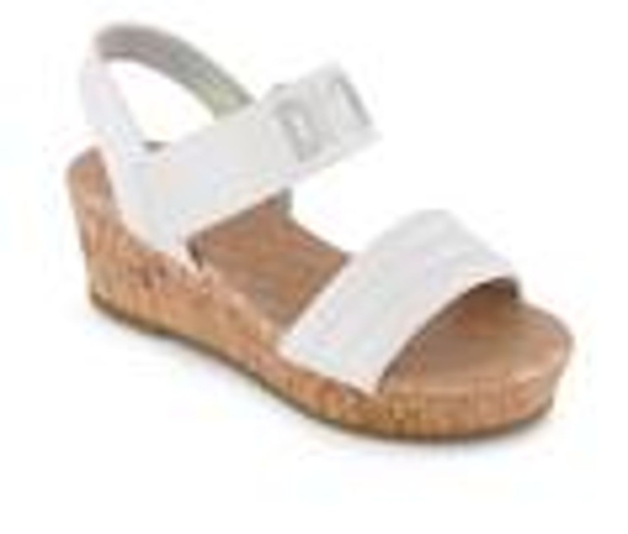 Kids DKNY Sandals | Girls' Dkny Amber Emboss 11-5 Sandals White