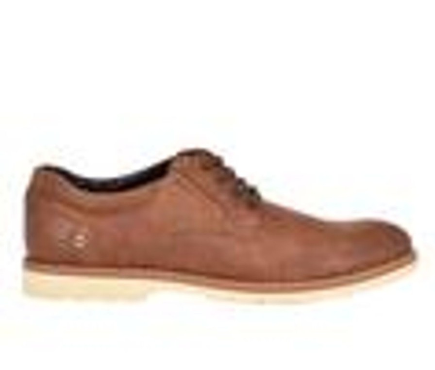 Men Tommy Hilfiger Oxfords | Men'S Tommy Hilfiger Nemoza Dress Shoes Medium Brown