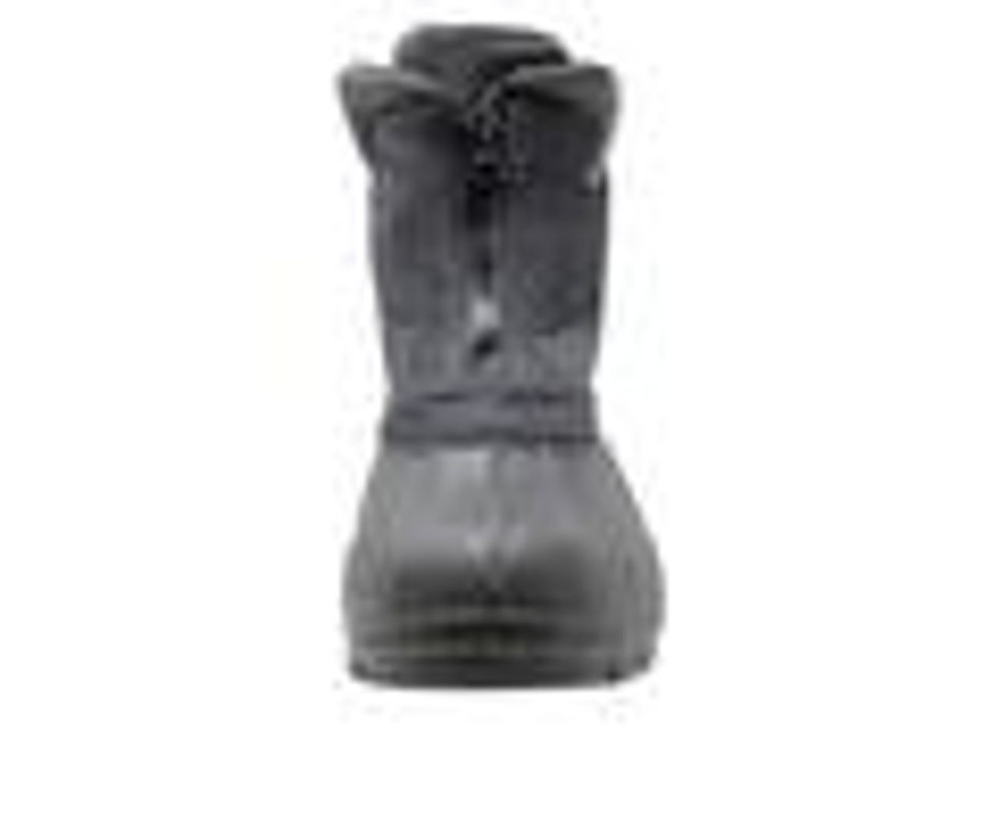 Men Winter Tecs Winter And Snow Boots | Men'S Winter Tecs Durable Nylon Winter Zip Winter Boots Black