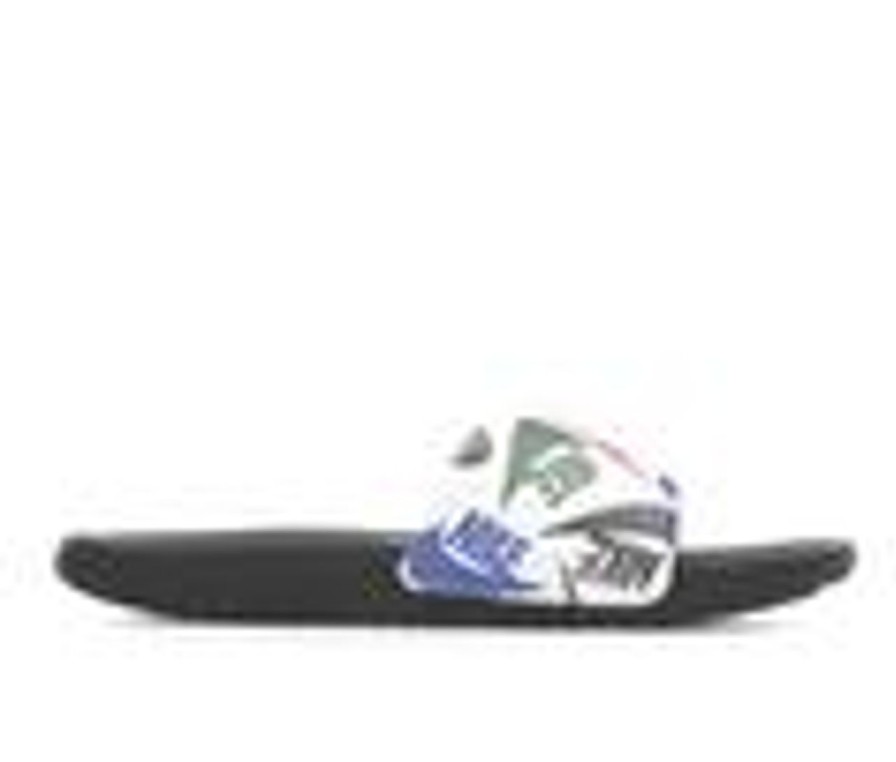 Kids Nike Sandals | Boys' Nike Little Kid & Big Kid Kawa Print Sport Slides Black/White