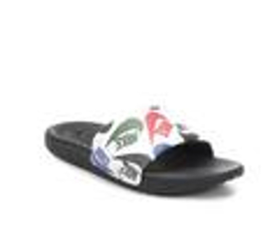 Kids Nike Sandals | Boys' Nike Little Kid & Big Kid Kawa Print Sport Slides Black/White