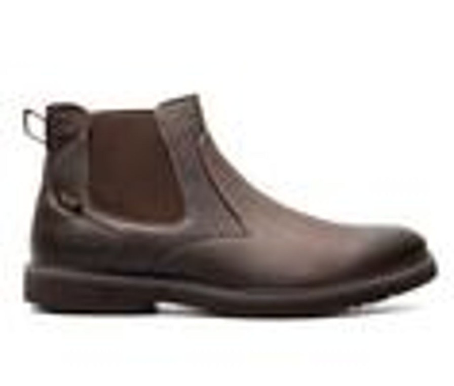 Men Nunn Bush Boots | Men'S Nunn Bush Dakota Plain Toe Chelsea Dress Boots Brown