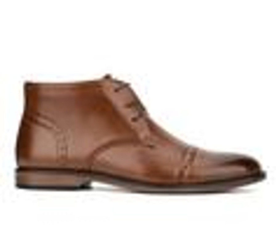 Men New York and Company Boots | Men'S New York And Company Kevin Chukka Dress Boots Cognac