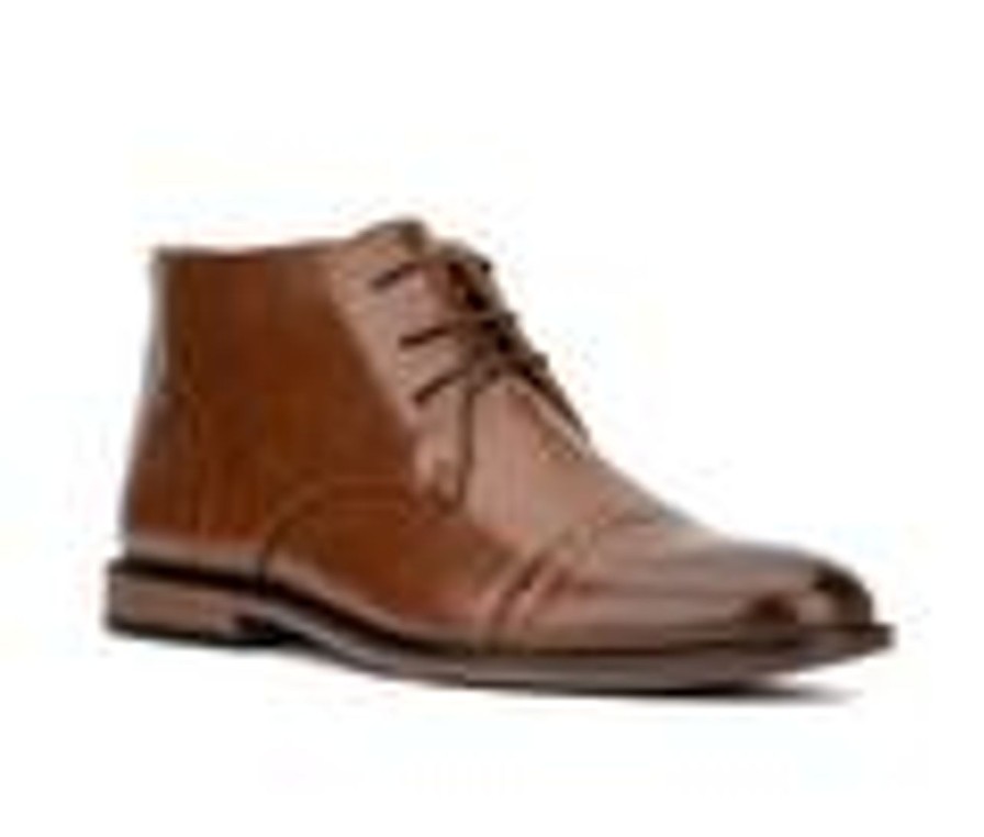 Men New York and Company Boots | Men'S New York And Company Kevin Chukka Dress Boots Cognac