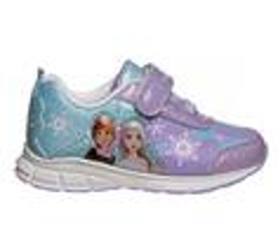 Kids Disney Casual | Girls' Disney Toddler & Little Kid Ch89447C Frozen Ii Light-Up Sneakers Lilac/Blue