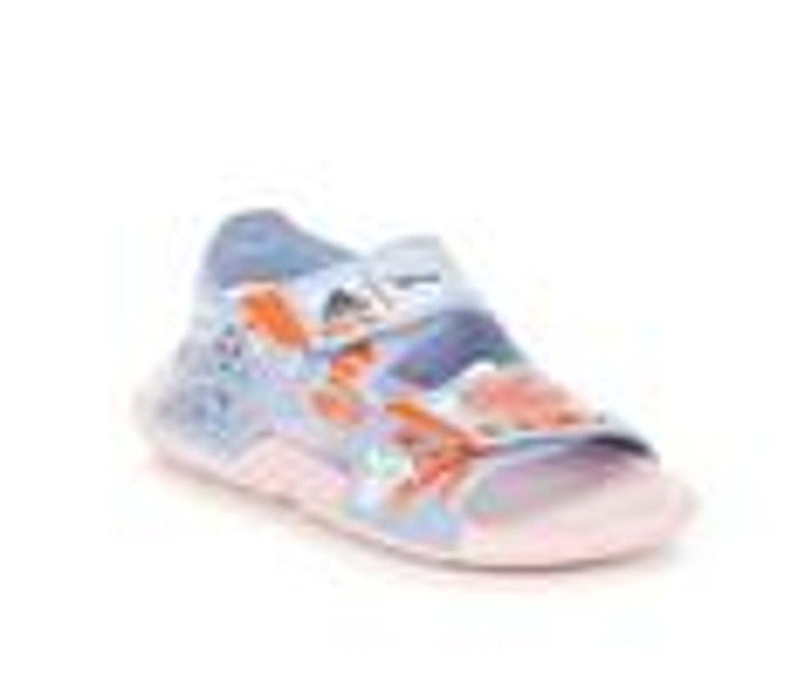 Kids Adidas Sandals | Girls' Adidas Toddler & Little Kid Alta Swim Moana Sandals Blue/Orange/Pnk