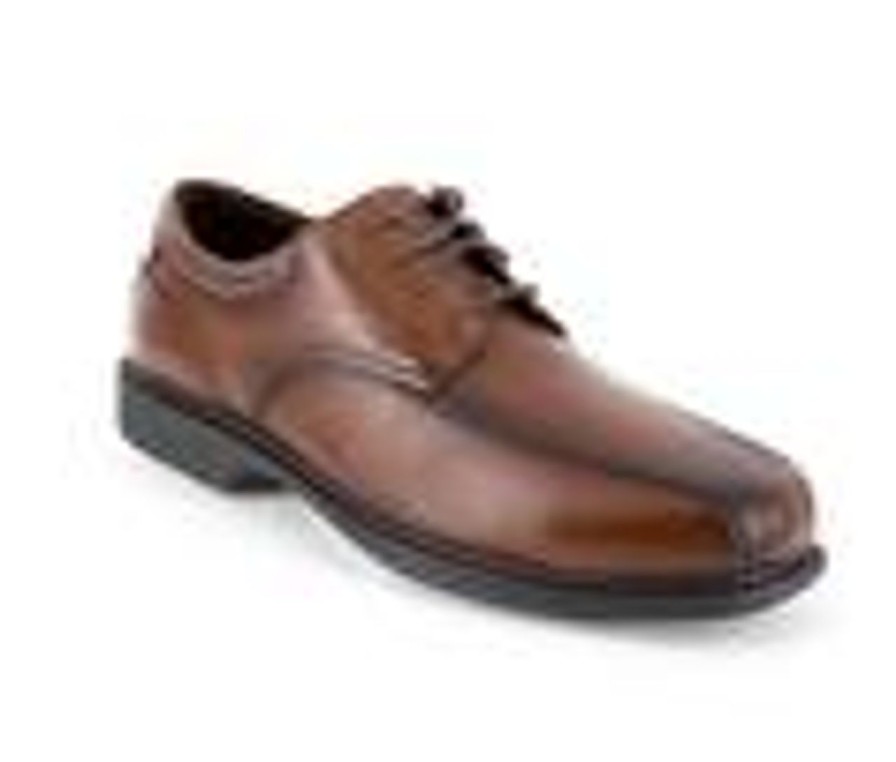 Men Florsheim Work Soft Toe | Men'S Florsheim Work Coronis Work Shoes Brown