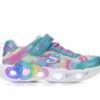 Kids Skechers Casual | Girls' Skechers Little Kid & Big Kid Infinite Heart Light-Up Sneakers Turq/Multi