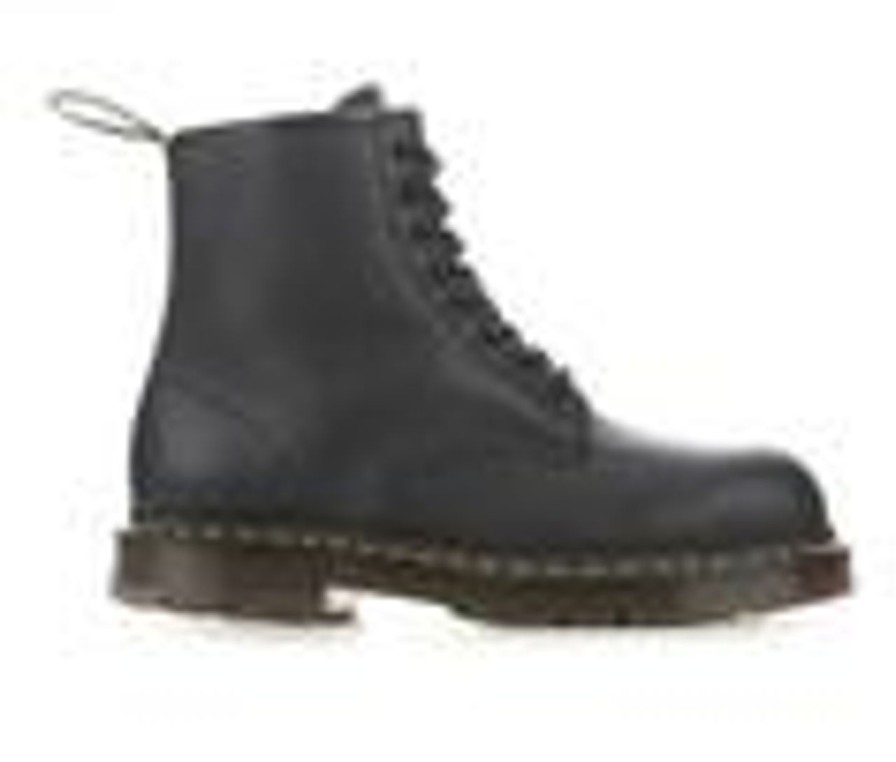 Men Dr. Martens Steel Toe | Men'S Dr. Martens 1460 Slip Resistant Steel Toe Work Boots Black