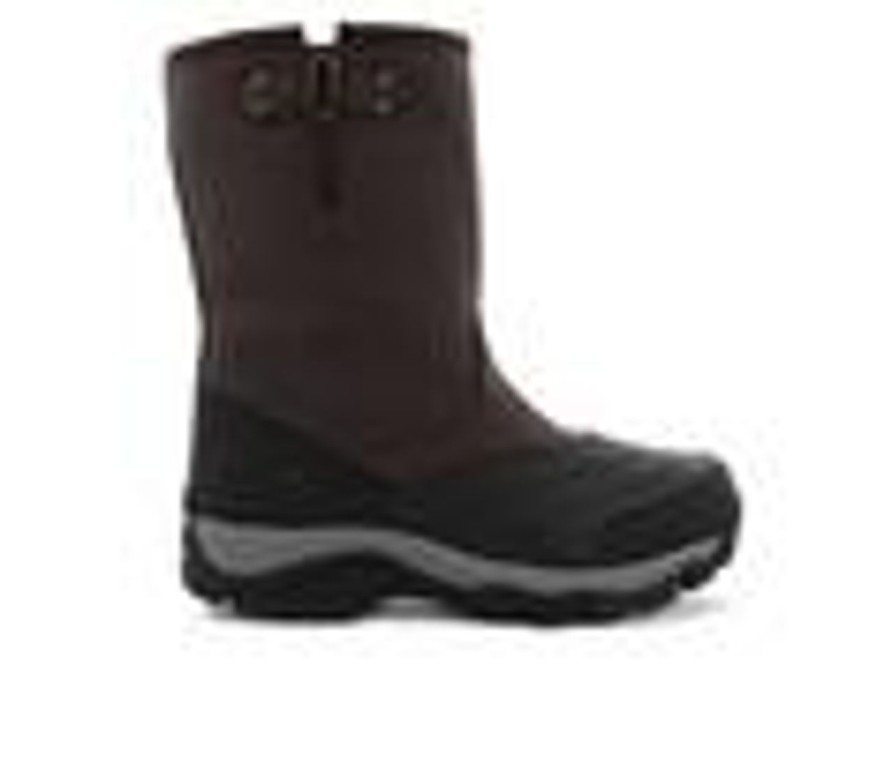 Men Pacific Mountain Winter And Snow Boots | Men'S Pacific Mountain Tundra Slip On Winter Boots Chocolate/Black