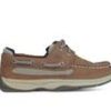 Kids Sperry Casual | Boys' Sperry Little Kid & Big Kid Lanyard Boat Shoes Dark Tan/ Navy