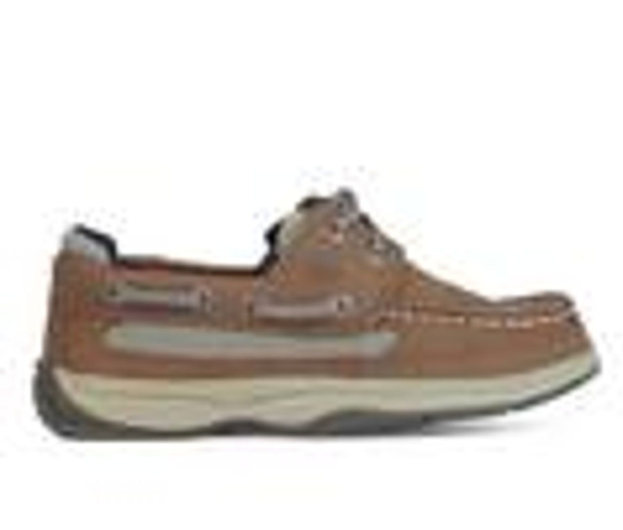 Kids Sperry Casual | Boys' Sperry Little Kid & Big Kid Lanyard Boat Shoes Dark Tan/ Navy