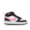 Kids Nike Athletics & Sneakers | Girls' Nike Infant & Toddler Court Borough Mid 2 Sneakers Pink/Wht/Wht