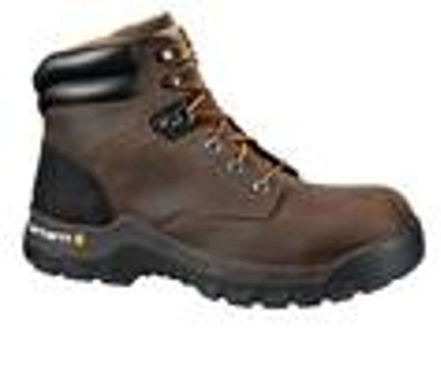 Men Carhartt Electric Hazard | Men'S Carhartt Cmf6366 Composite Toe Work Boots Brown