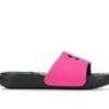 Kids Under Armour Sandals | Girls' Under Armour Little Kid & Big Kid Ansa Sport Slides Blk/Pink Surge