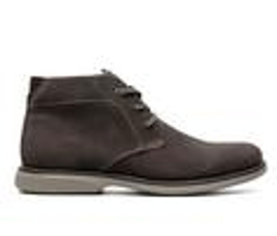 Men Nunn Bush Boots | Men'S Nunn Bush Otto Plain Toe Chukka Boots Gray