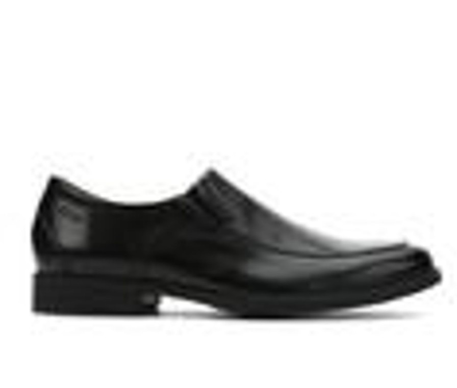 Men Clarks Loafers | Men'S Clarks Whiddon Step Loafers Black Leather