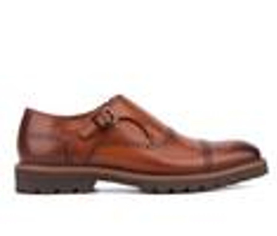 Men Vintage Foundry Co Oxfords | Men'S Vintage Foundry Co Nyle Cap Toe Dress Oxfords Cognac