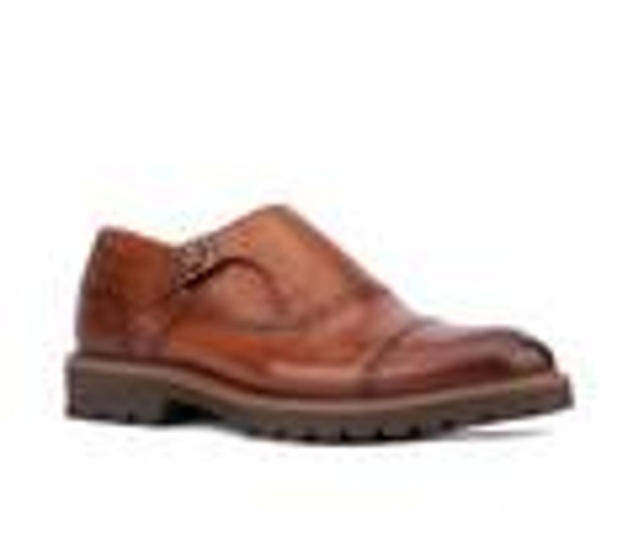 Men Vintage Foundry Co Oxfords | Men'S Vintage Foundry Co Nyle Cap Toe Dress Oxfords Cognac