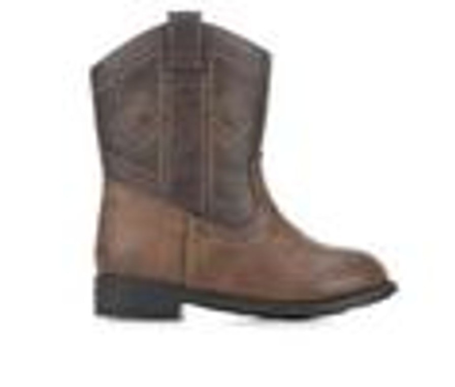 Kids Stone Canyon Boots | Boys' Stone Canyon Toddler Jared Cowboy Boots Brown