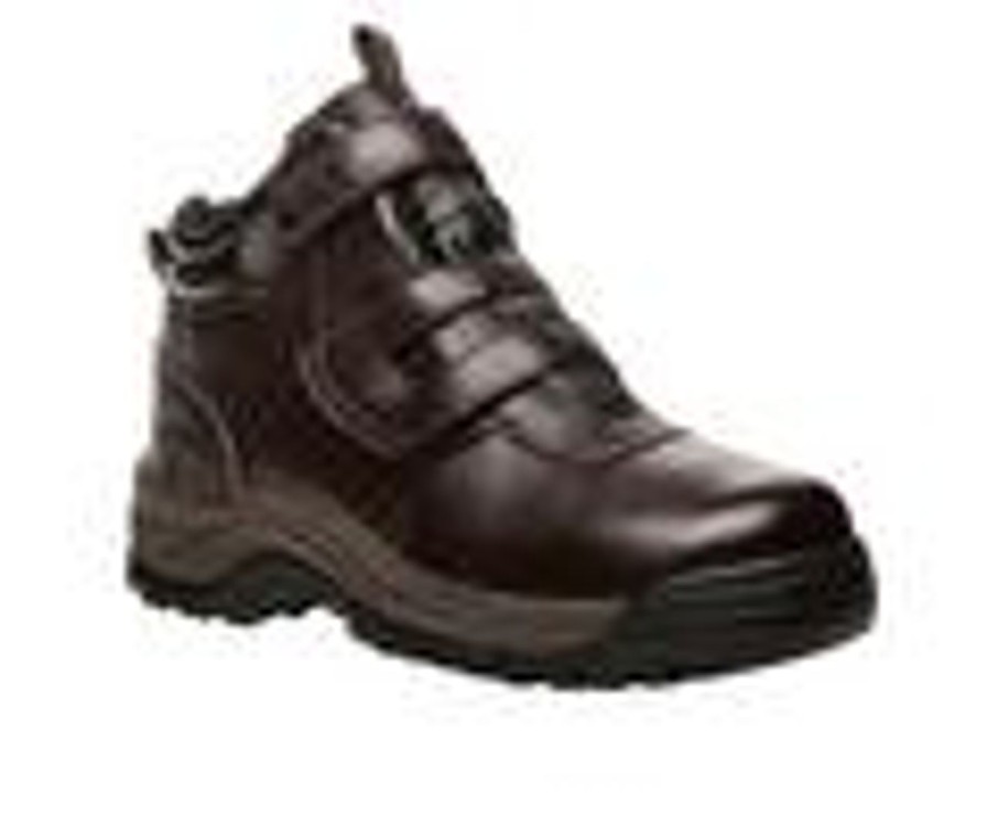 Men Propet Waterproof | Men'S Propet Cliff Walker Strap Waterproof Hiking Boots Bronco Brown