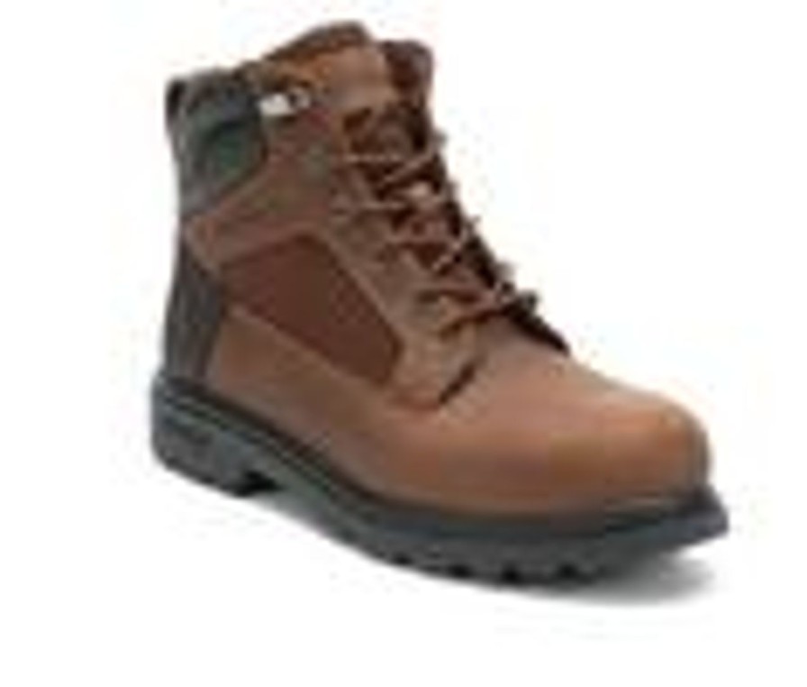 Men Wolverine Slip Resistant | Men'S Wolverine Bulldozer 2.0 Soft Toe Work Boots Caramel