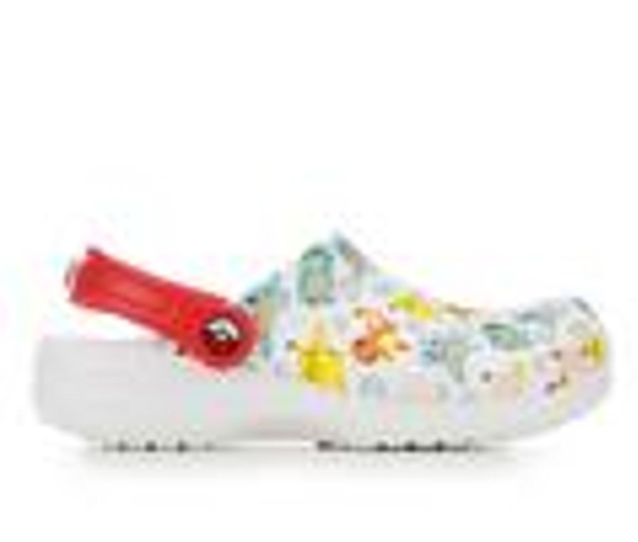 Kids Crocs Sandals | Kids' Crocs Little Kid & Big Kid Classic Pokemon Clogs White/Multi