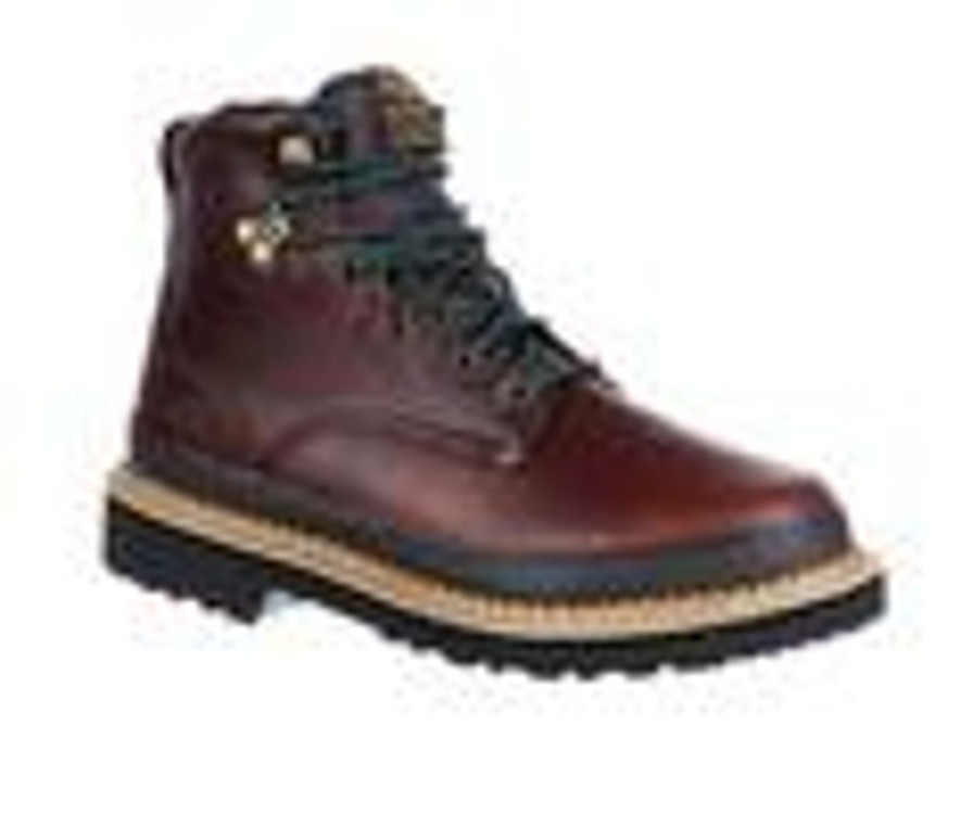 Men Georgia Boot Steel Toe | Men'S Georgia Boot 6 Soggy Brown