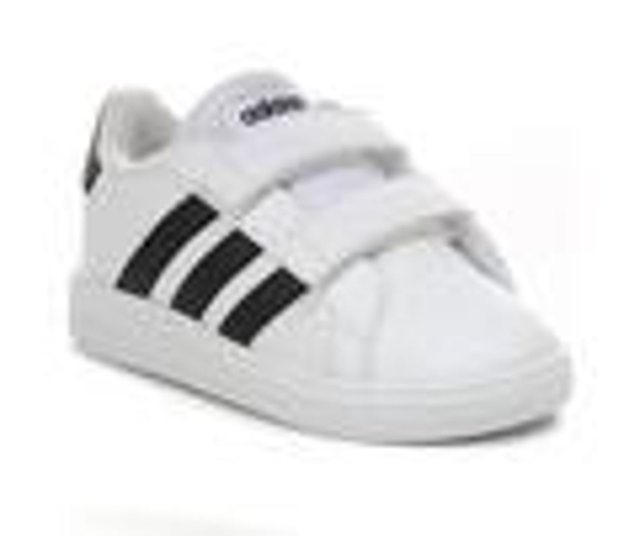 Kids Adidas Athletics & Sneakers | Kids' Adidas Toddler Grand Court 2.0 Sneakers White/Black