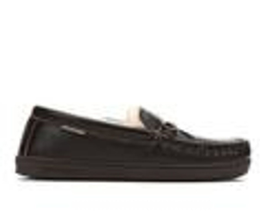 Men Bearpaw Boat Shoes | Men'S Bearpaw Mach Iv Moccasins Chocolate Lea