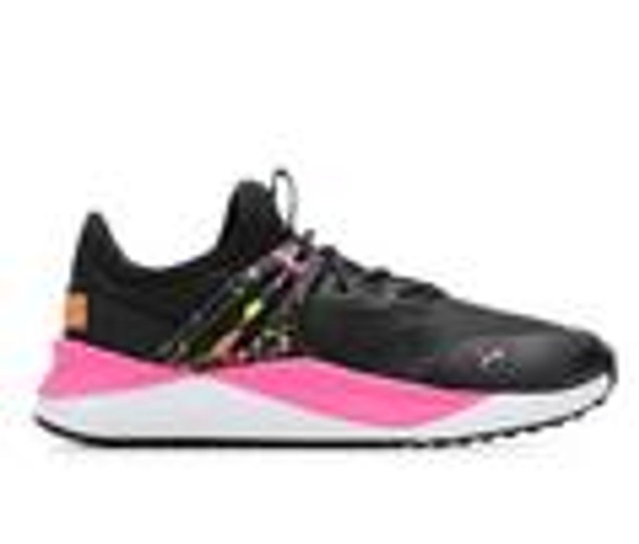 Kids Puma Athletics & Sneakers | Girls' Puma Little Kid & Big Kid Pacer Future Splatter Running Shoes Blk/Pink/Orange