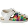 Kids Laura Ashley Sandals | Girls' Laura Ashley Infant Rainbow Radiance 6-12 Sandals White/Multi