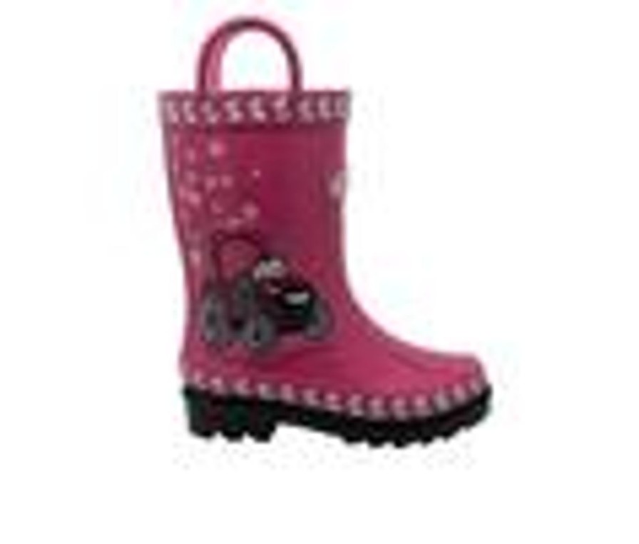 Kids Case IH Boots | Kids' Case Ih Toddler 3D Fern Farmall Rain Boots Pink/Black