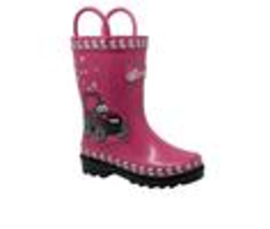 Kids Case IH Boots | Kids' Case Ih Toddler 3D Fern Farmall Rain Boots Pink/Black