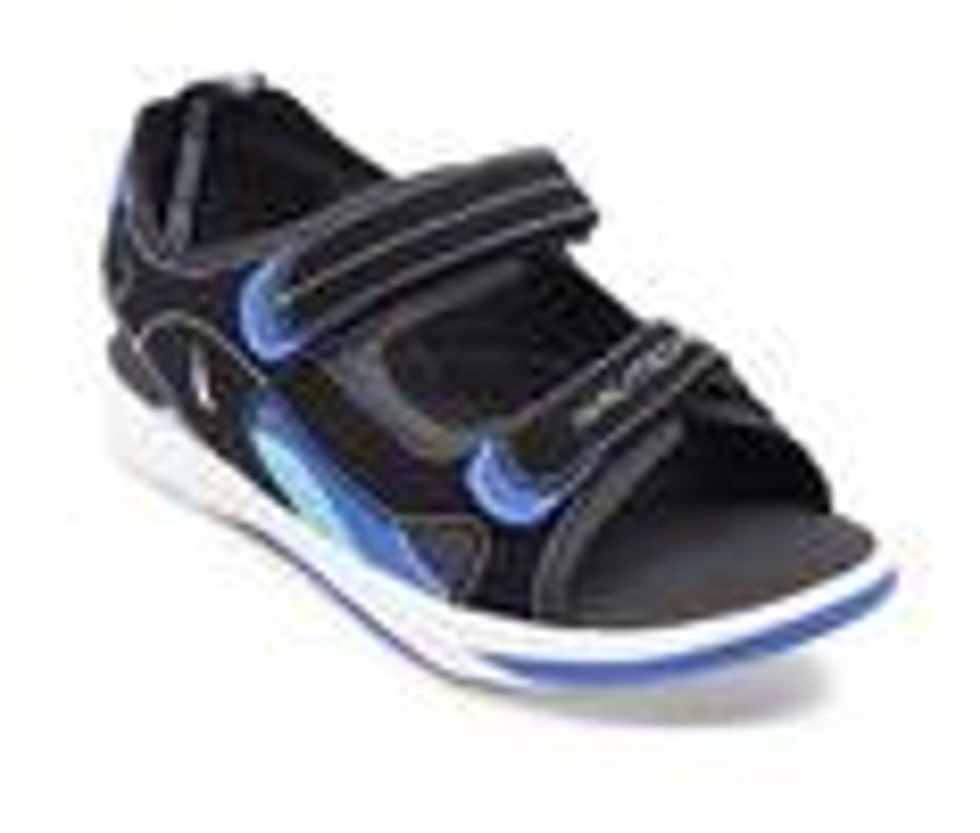 Kids Nautica Sandals | Boys' Nautica Infant Helm Logo 5-12 Sandals Black/Blue