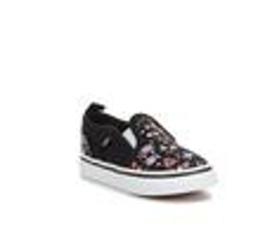 Kids Vans Athletics & Sneakers | Girls' Vans Toddler Asher V Print Slip-On Sneakers Ditsy Floral/Bk