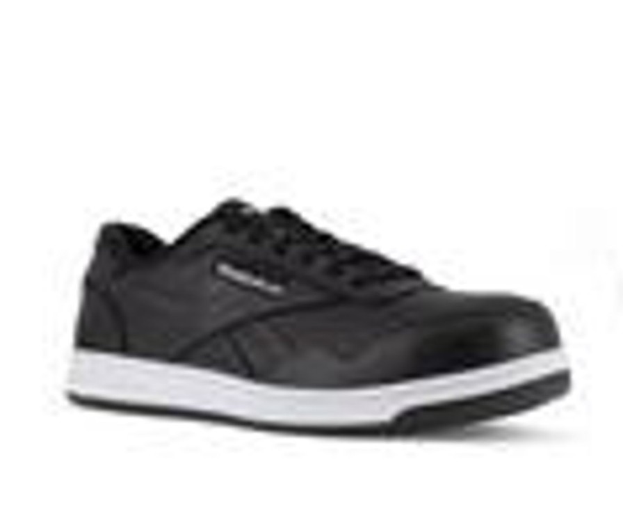 Men REEBOK WORK Composite And Alloy Toe | Men'S Reebok Work Club Memt Rb417 Slip-Resistant Work Shoes Black/White