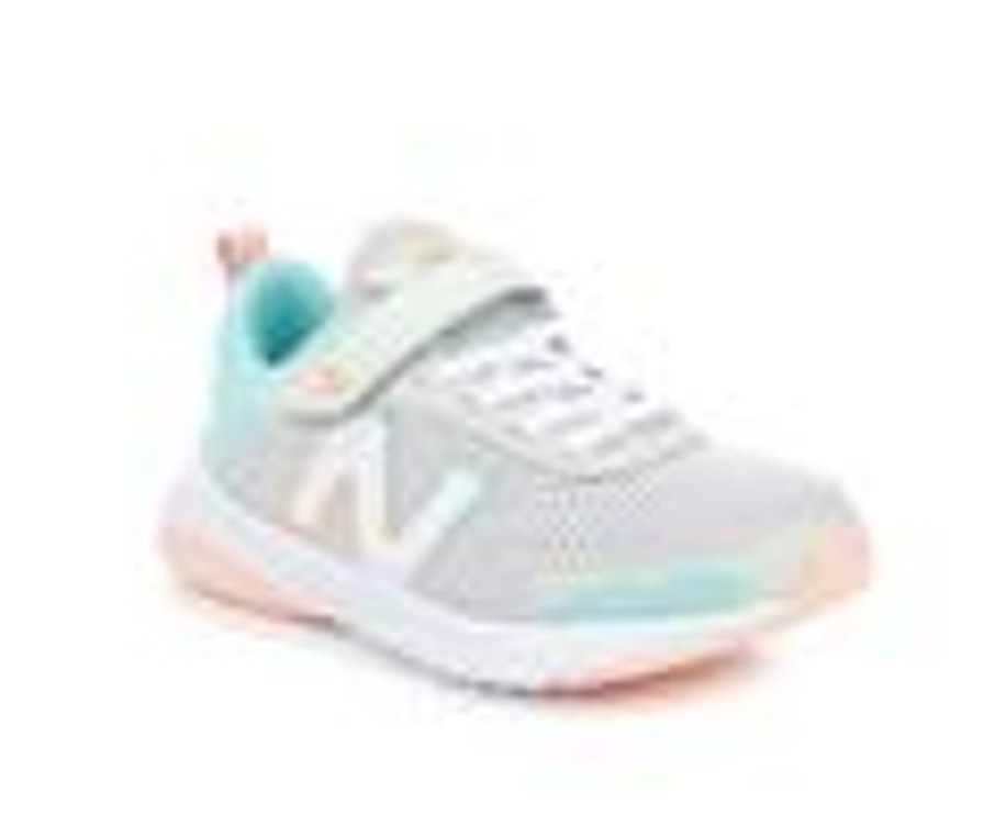 Kids New Balance Athletics & Sneakers | Girls' New Balance Little Kid 545 Pt545Gs1 Wide Width Running Shoes Grey/Pink/Blue