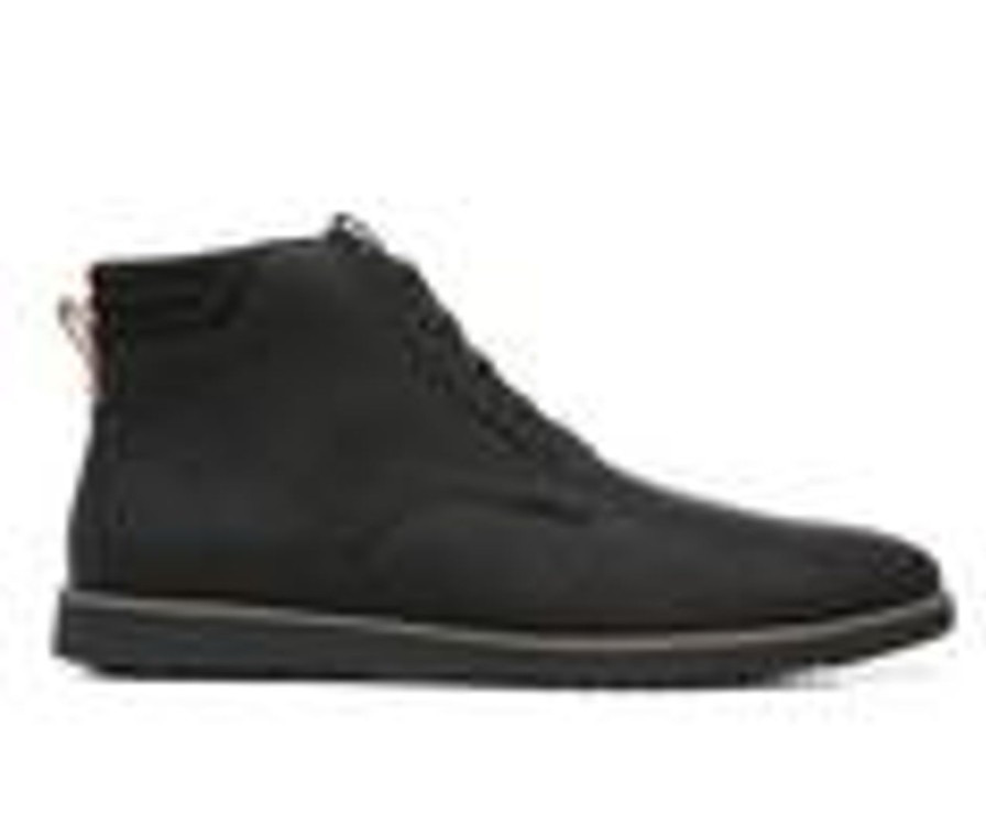 Men Dr. Scholls Boots | Men'S Dr. Scholls Syndicate Dress Boots Black Synthetic