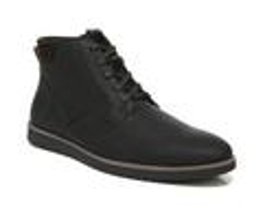 Men Dr. Scholls Boots | Men'S Dr. Scholls Syndicate Dress Boots Black Synthetic