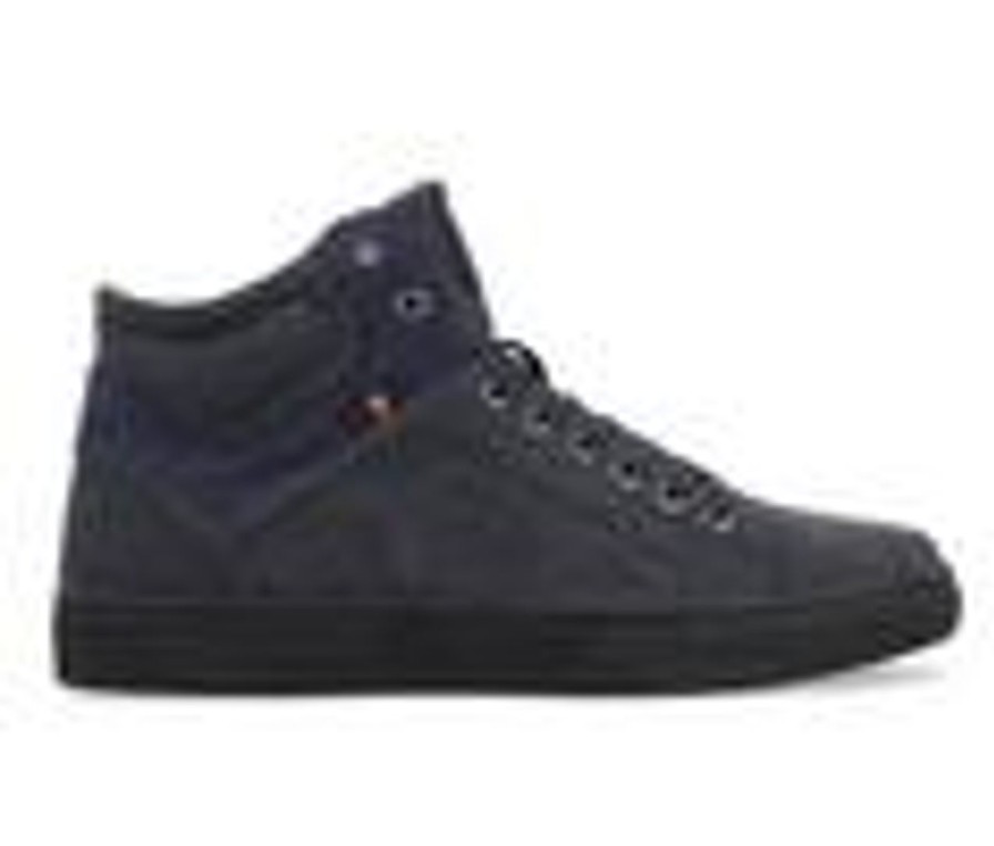 Men Vance Co. High Tops | Men'S Vance Co. Justin Sneaker Boots Navy